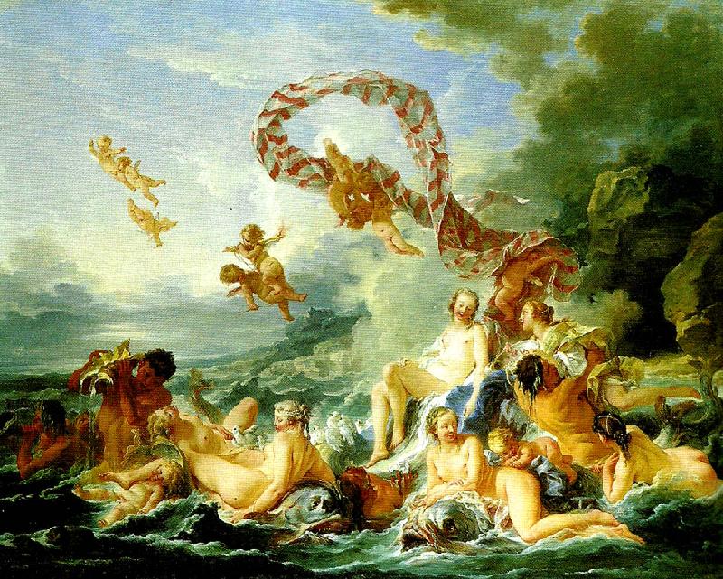 Francois Boucher venus triumf oil painting image